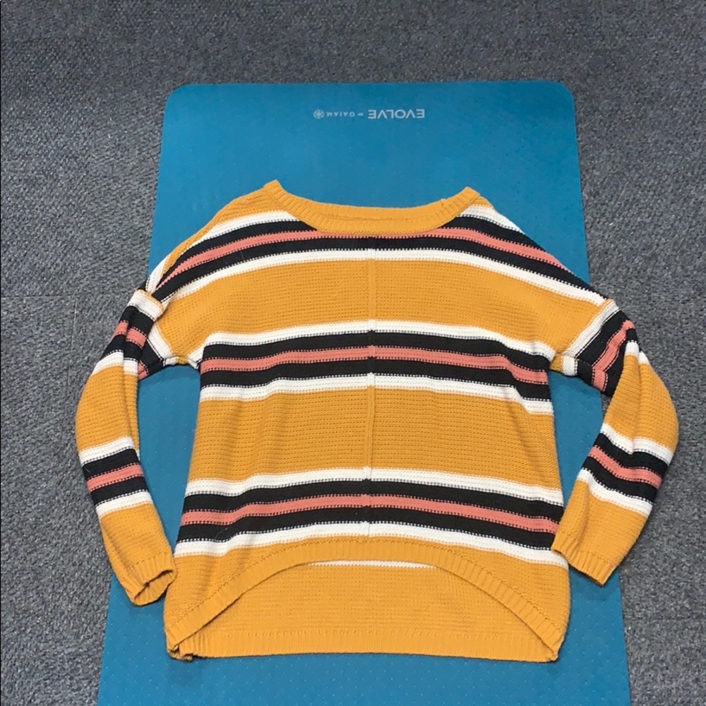 Striped knit sweater